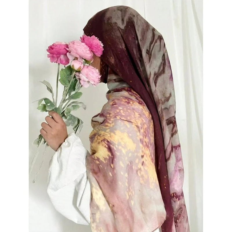Hijab Marbré Aquarelle Bohémien (MH124)
