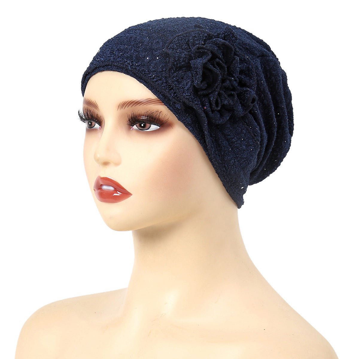 Foulard tendance en fleur de rose extensible pour femme (MH112)