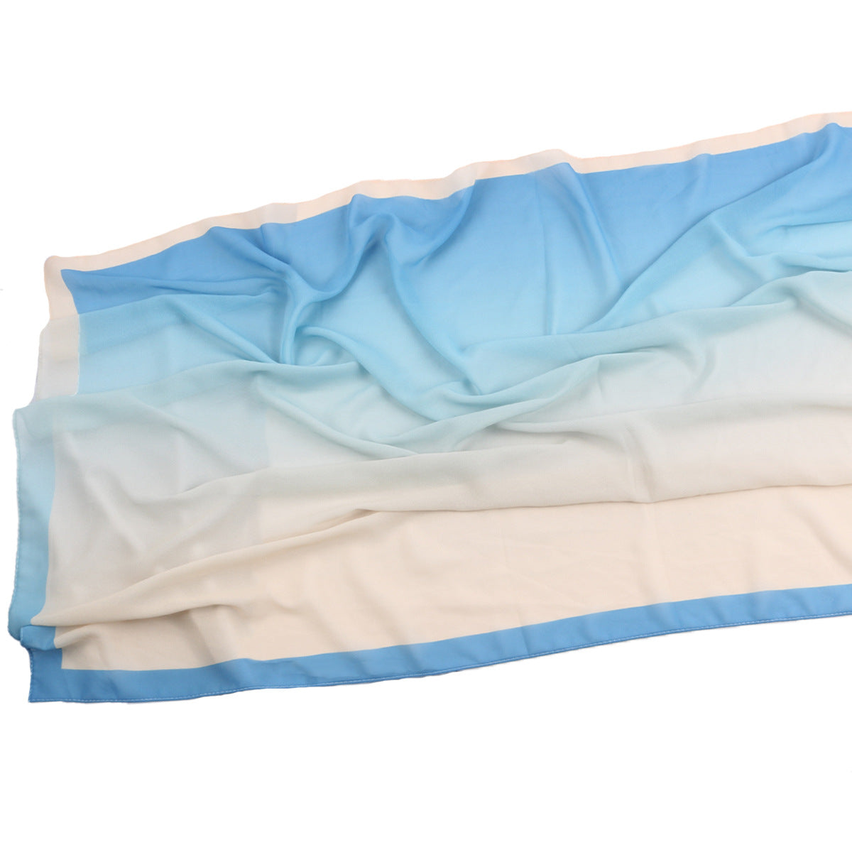 Hijab en Mousseline Perlée Premium de Luxe Dégradé (MH148)