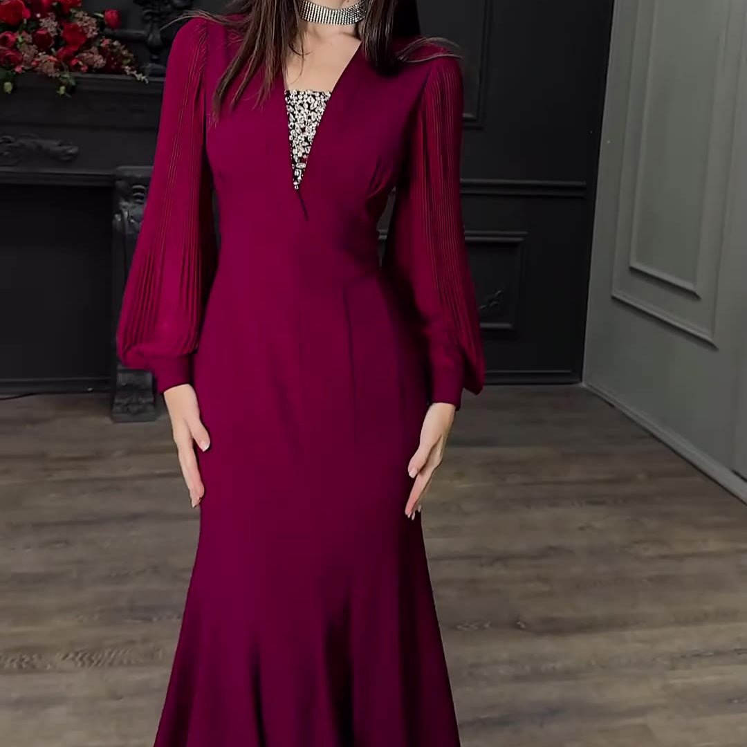 Robe habillée taille empire élégante (MS340)