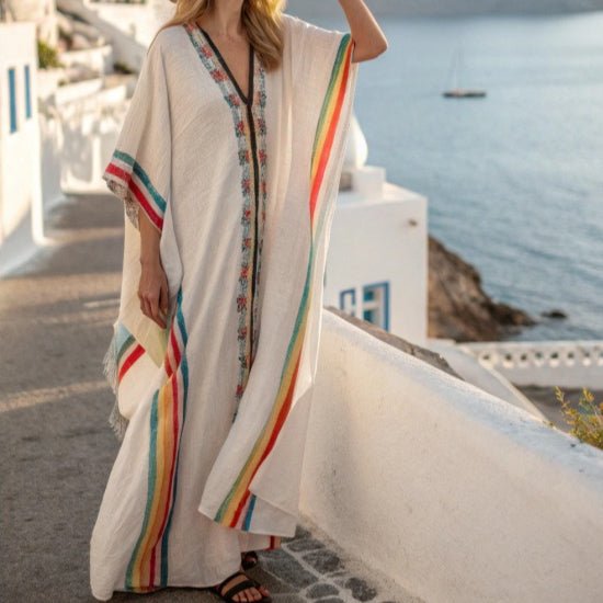 Robe Kaftan Maxi Imprimée (MS419)
