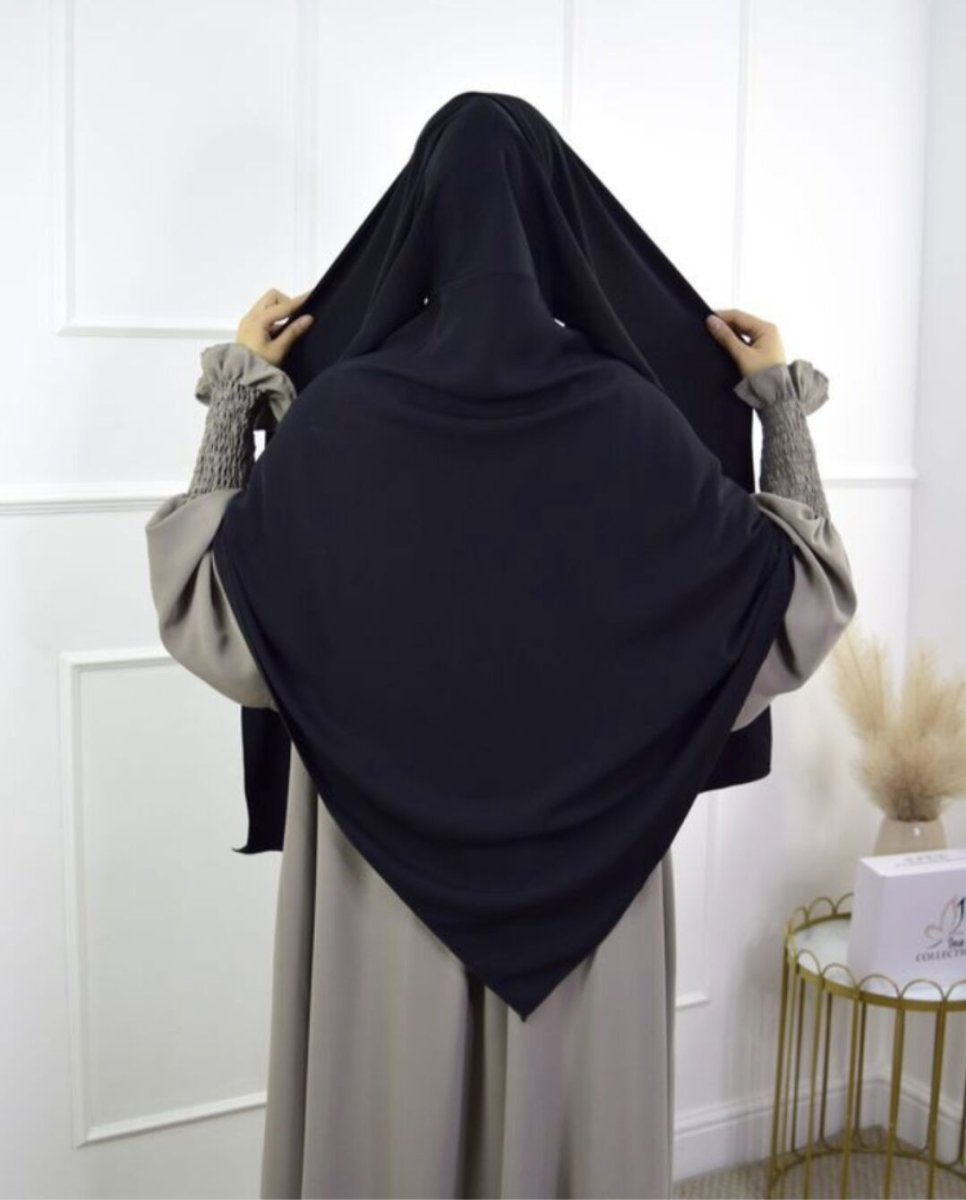 Hijab Châle Fashion à Simple Épaisseur avec Écharpe (MH082)