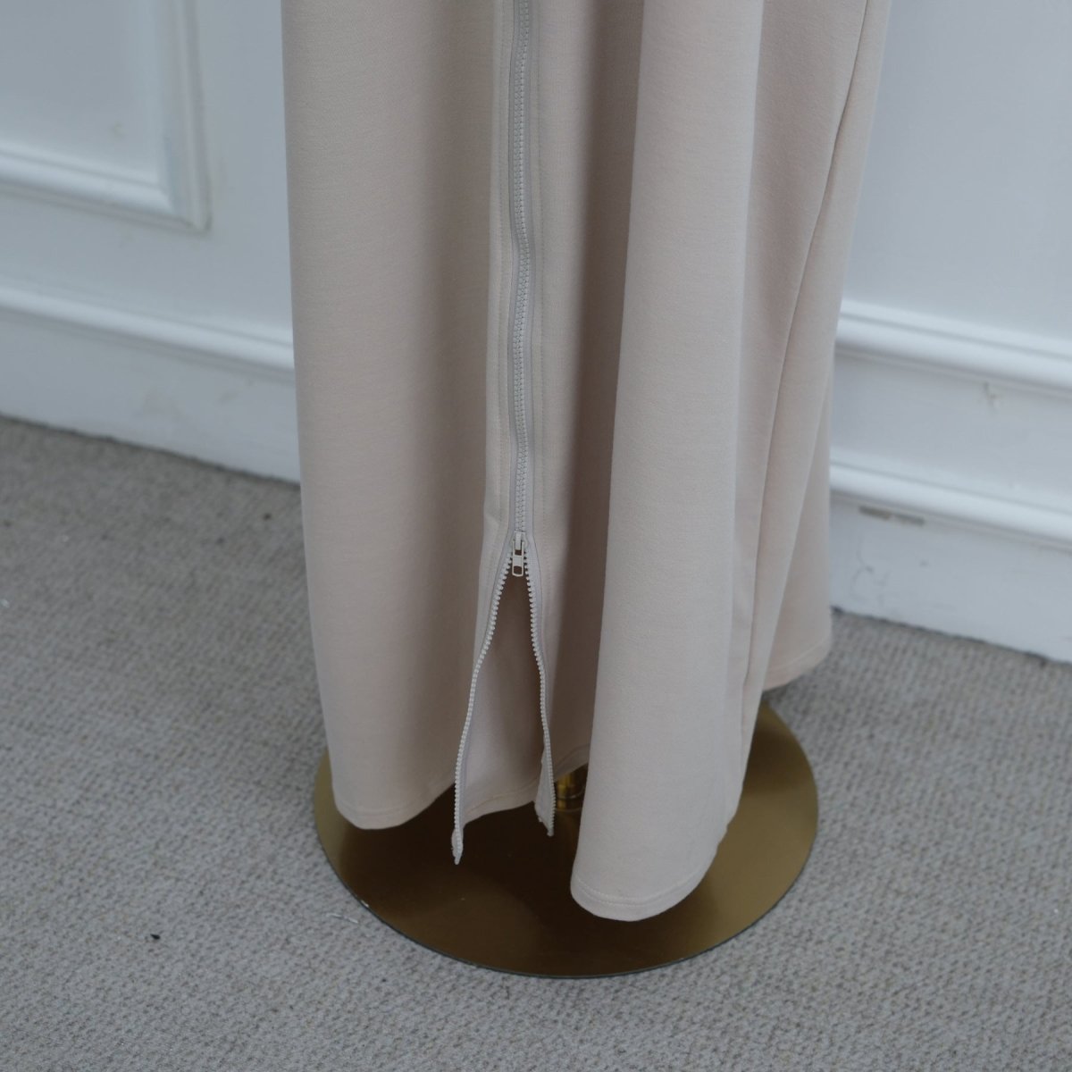 Abaya à capuche zippée avec poches (MA389)
