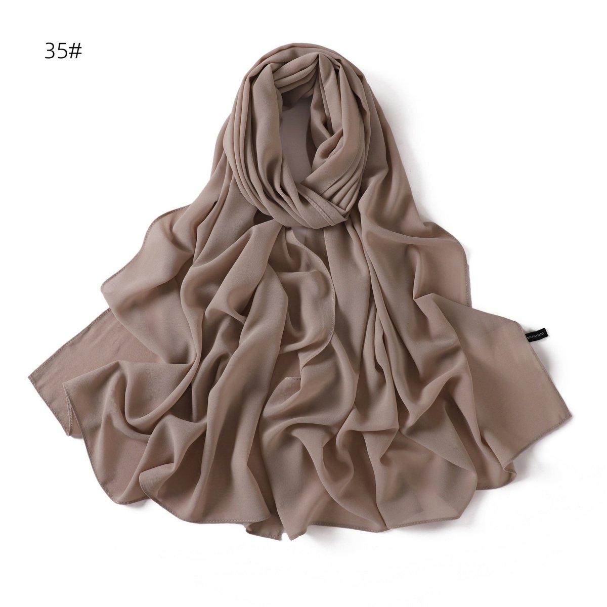 Écharpe Hijab en Chiffon Élégante - Structure Raffinée pour Tenue Modeste (MH127)