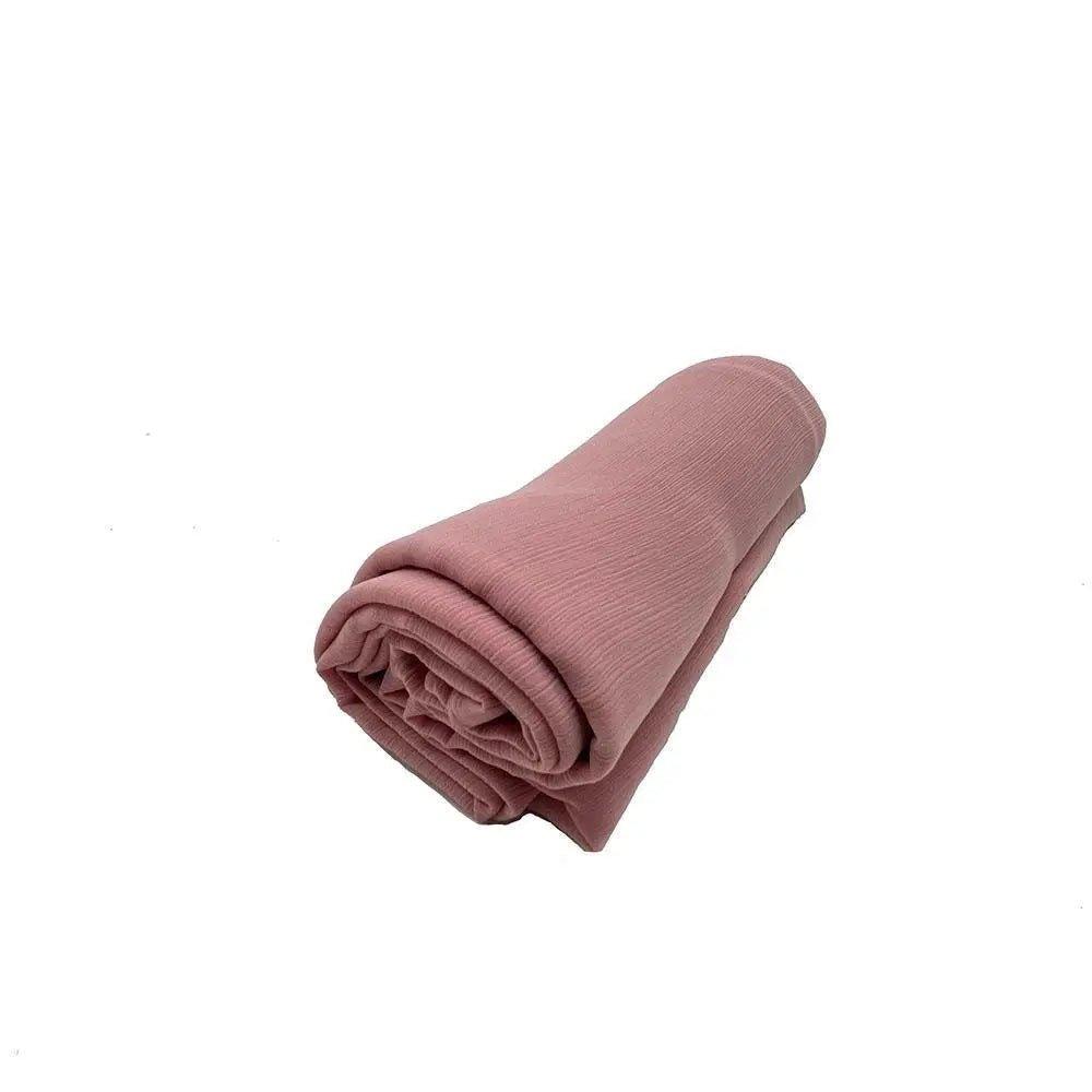 Écharpe Crêpe Hijab Chiffon Froissé pour Femme, Châle à Plis Ondulés (MH003)