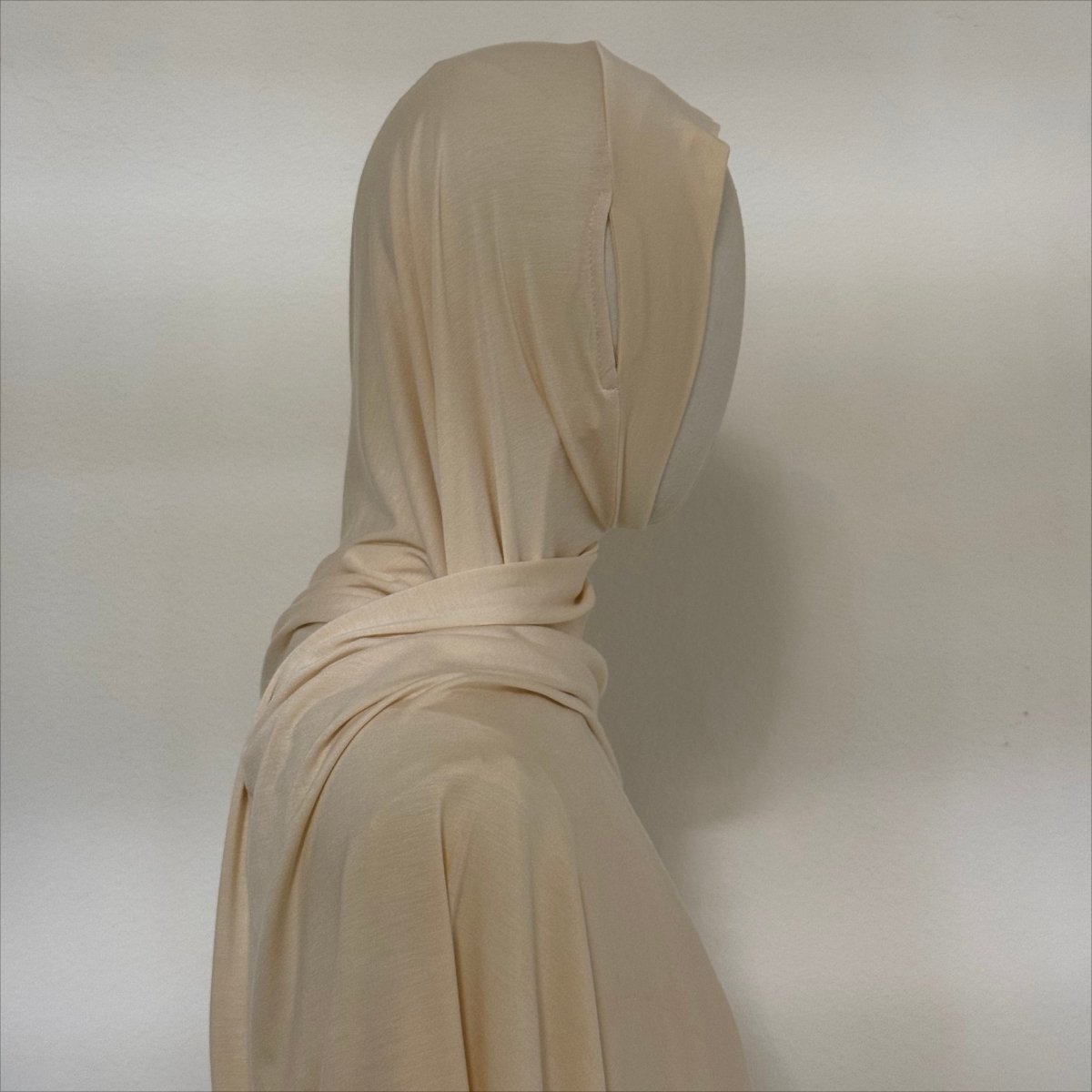 Hijab Long Tail Coton Modal – Hijab Instantané Anti-Glisse, Respirant (MH226)