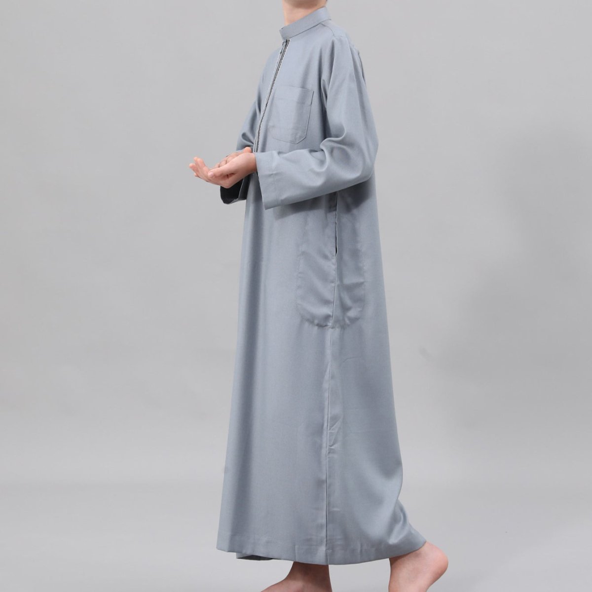 Djellaba brodée pour garçons musulmans avec poches (MKB013)