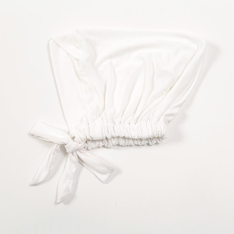Bonnet hijab en coton mercerisé premium à bandes croisées avec bord ajustable (MH116)