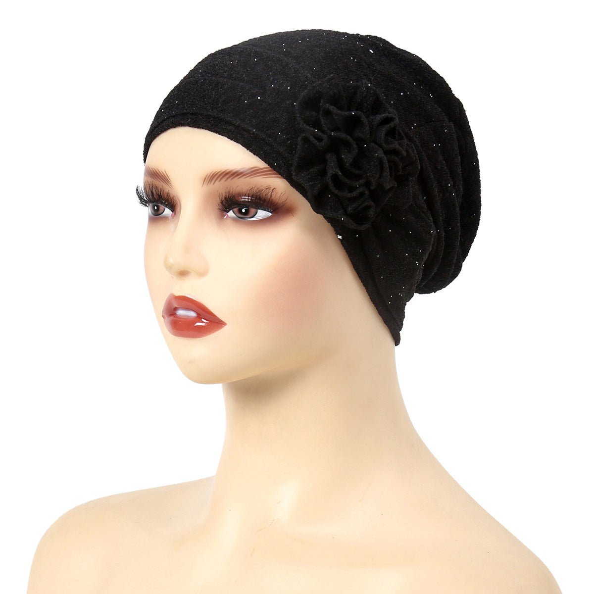 Foulard tendance en fleur de rose extensible pour femme (MH112)