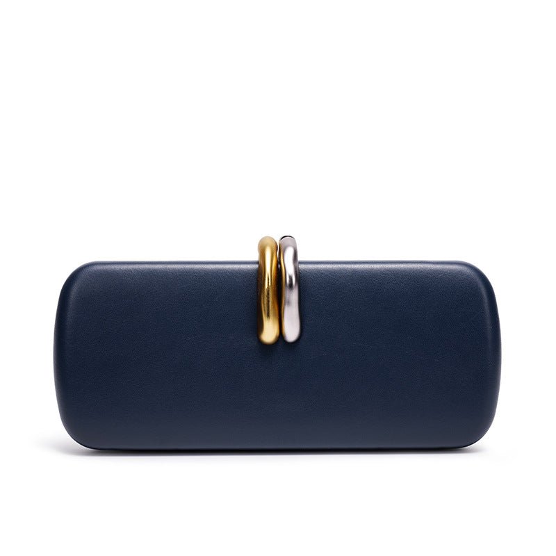 Pochette Structurée à Détails Or & Argent (MAC429)