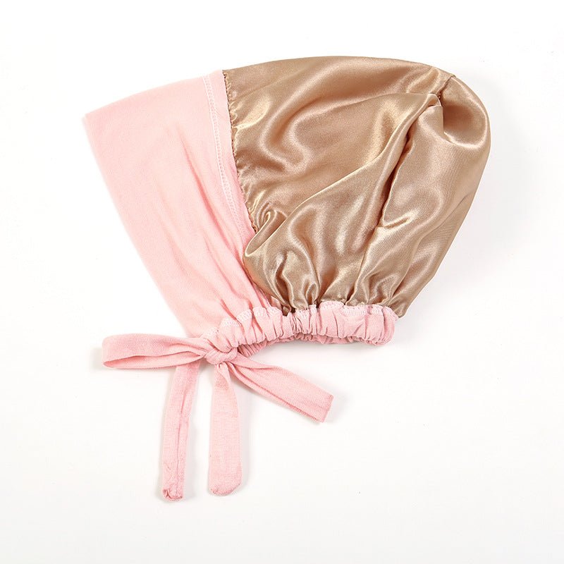 Sous-bonnet léger double épaisseur doublé satin pour hijab - Confortable et respirant (MH023)