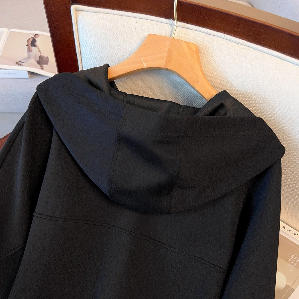 Robe Sweat Mi-Longue Oversize à Demi-Zip | Robe Sweatshirt Midi Grande Taille (MS196)