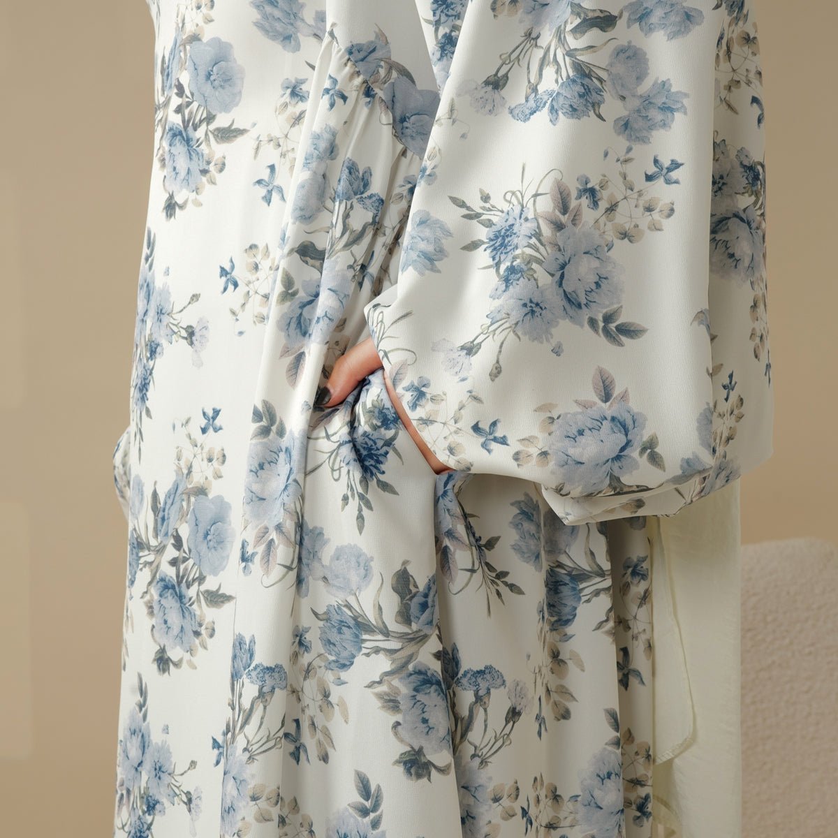 Abaya Réversible Imprimée (MA082)