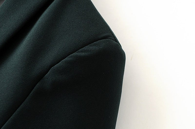 Blazer à manches froncées | Veste longue à manches trois-quarts (MS241)
