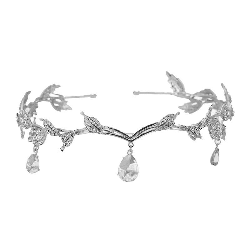 Barrette à cheveux ornée de strass avec pendentif pour le front (MAC329)