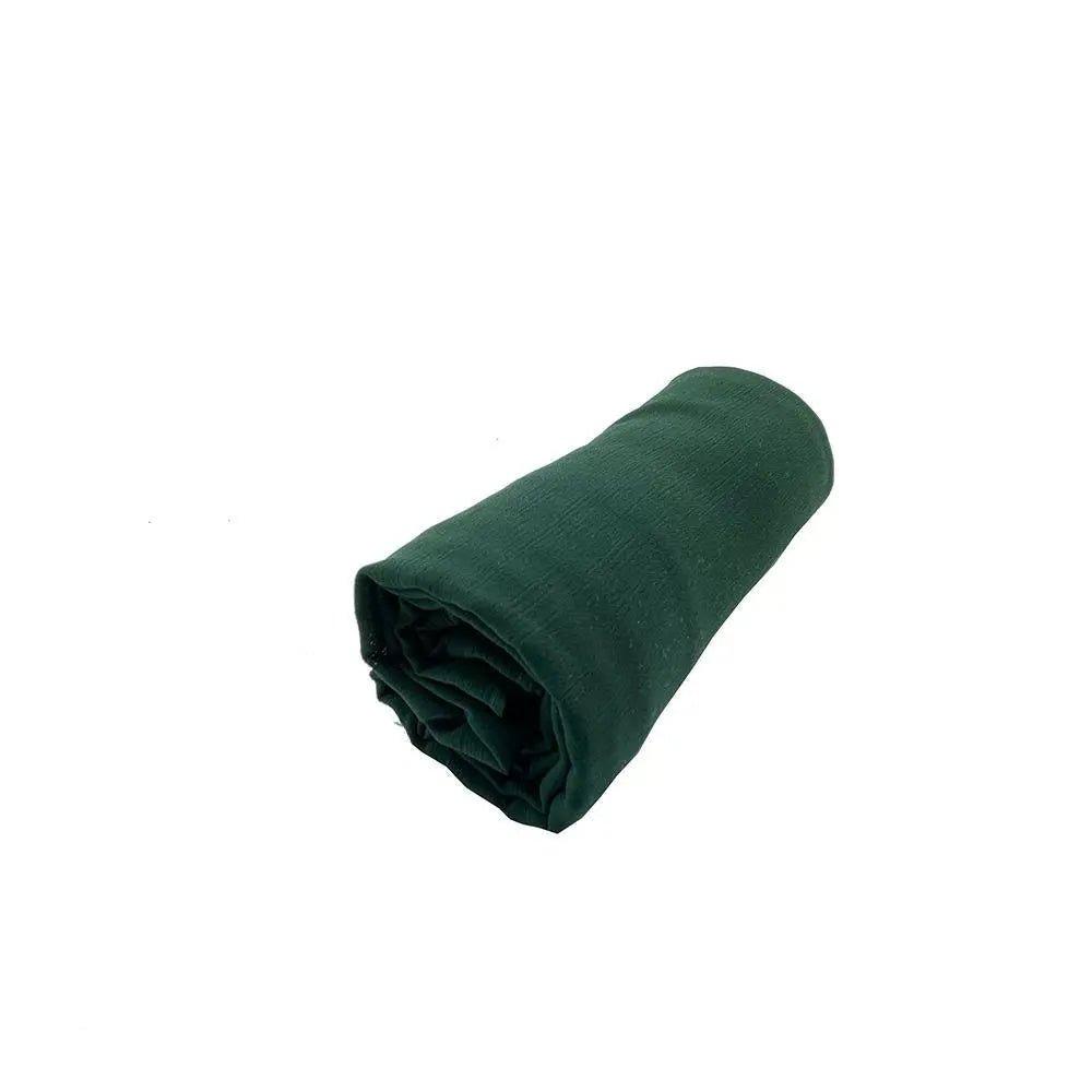 Écharpe Crêpe Hijab Chiffon Froissé pour Femme, Châle à Plis Ondulés (MH003)