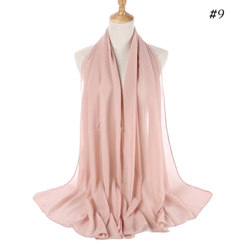 MH089 Hijab Bubble en Mousseline Perlée