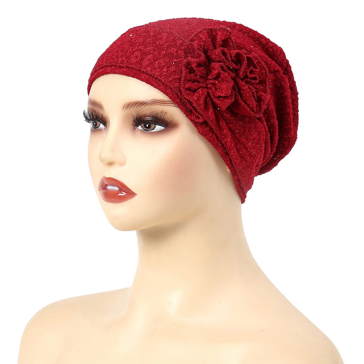 Foulard tendance en fleur de rose extensible pour femme (MH112)