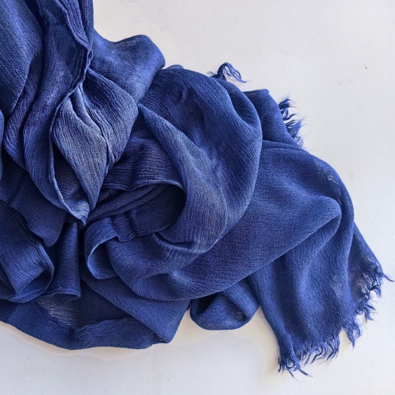 Hijab en coton à pompons | Hijab en crêpe à pompons (MH086)