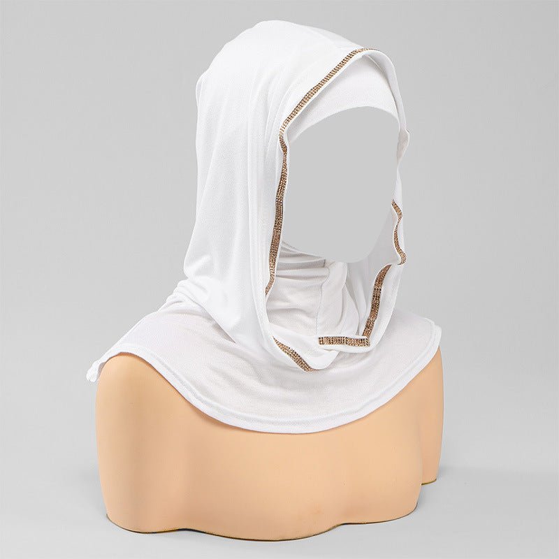 Crystal Trim Instant Hijab Cap(MH256)