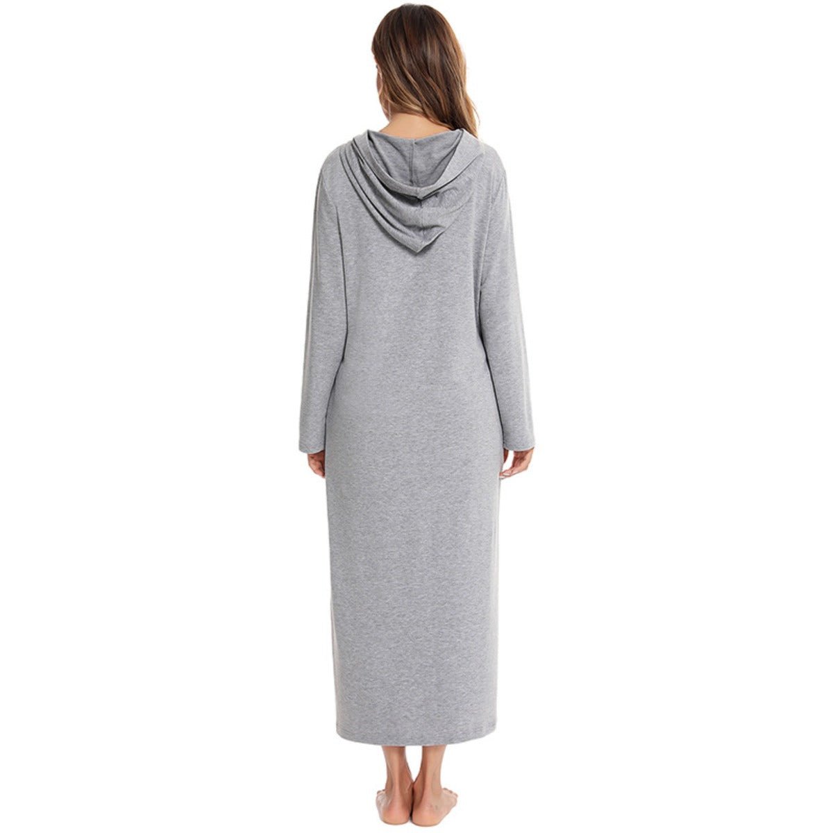 Cardigan long zippé et douillet avec poches | Confort Loungewear (MS110)