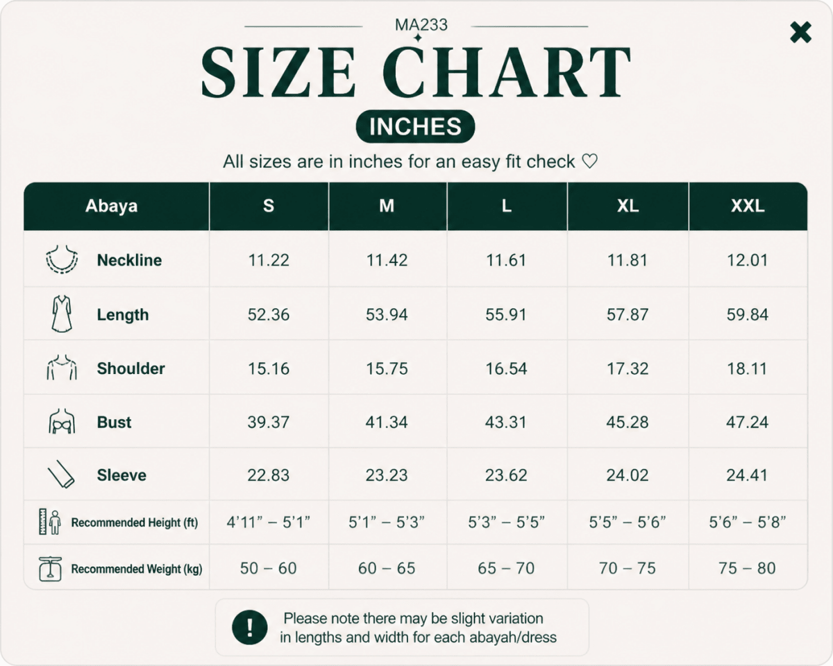 Abaya Premium en Nida Modest Luxury | Abaya Zoom Coupe Parapluie Été (UKMA233)
