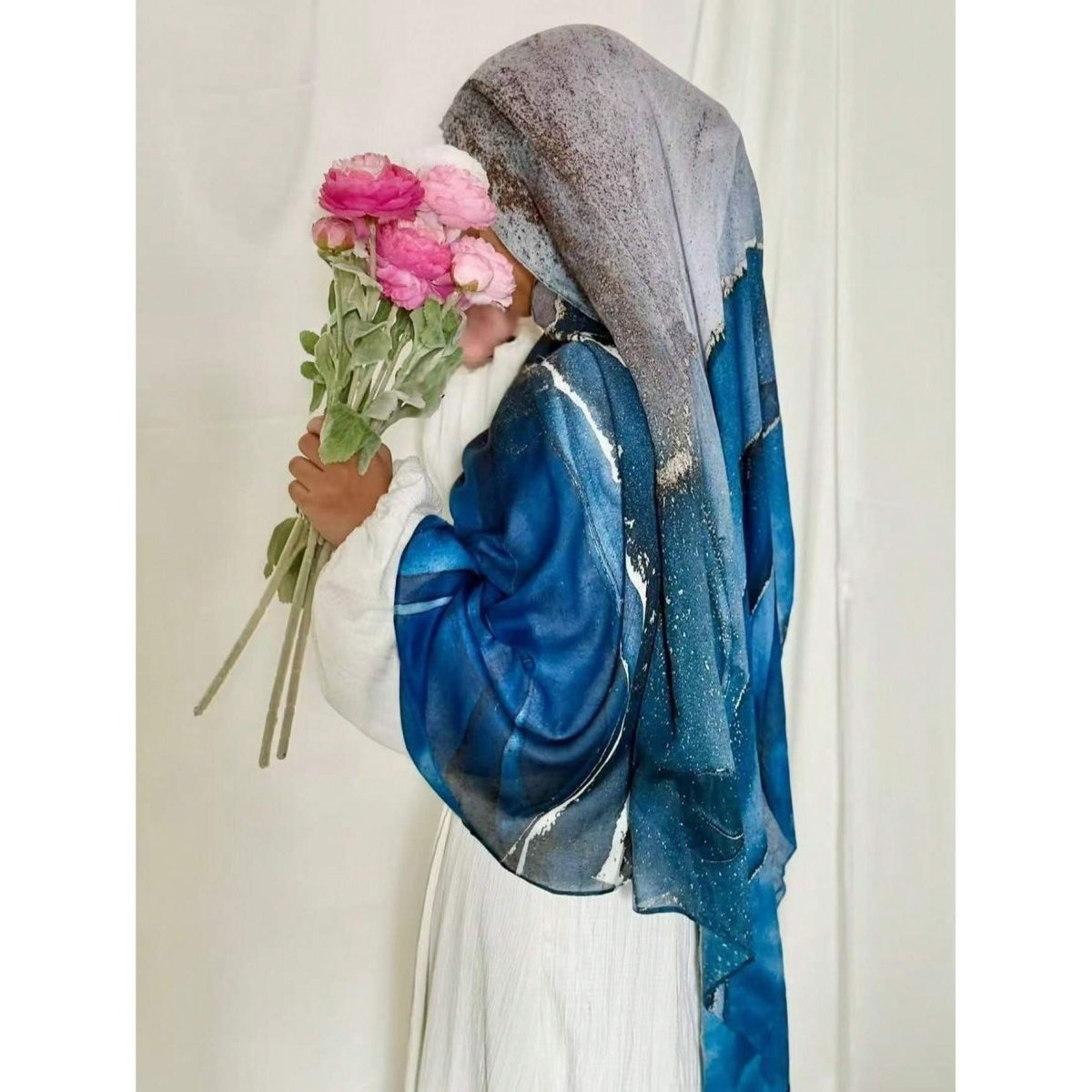 Hijab Marbré Aquarelle Bohémien (MH124)