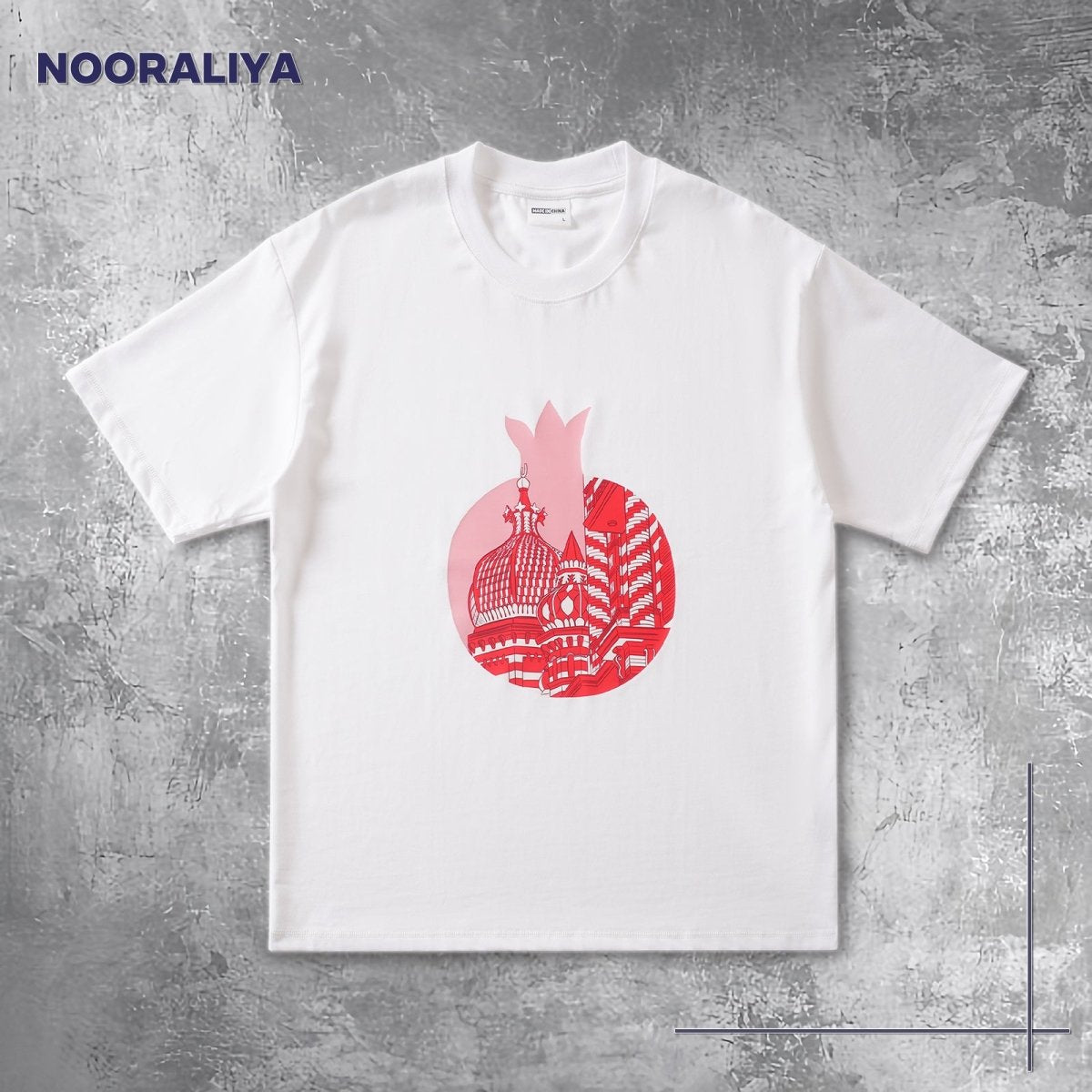 T-shirt à manches courtes au design artistique islamique (MS182)