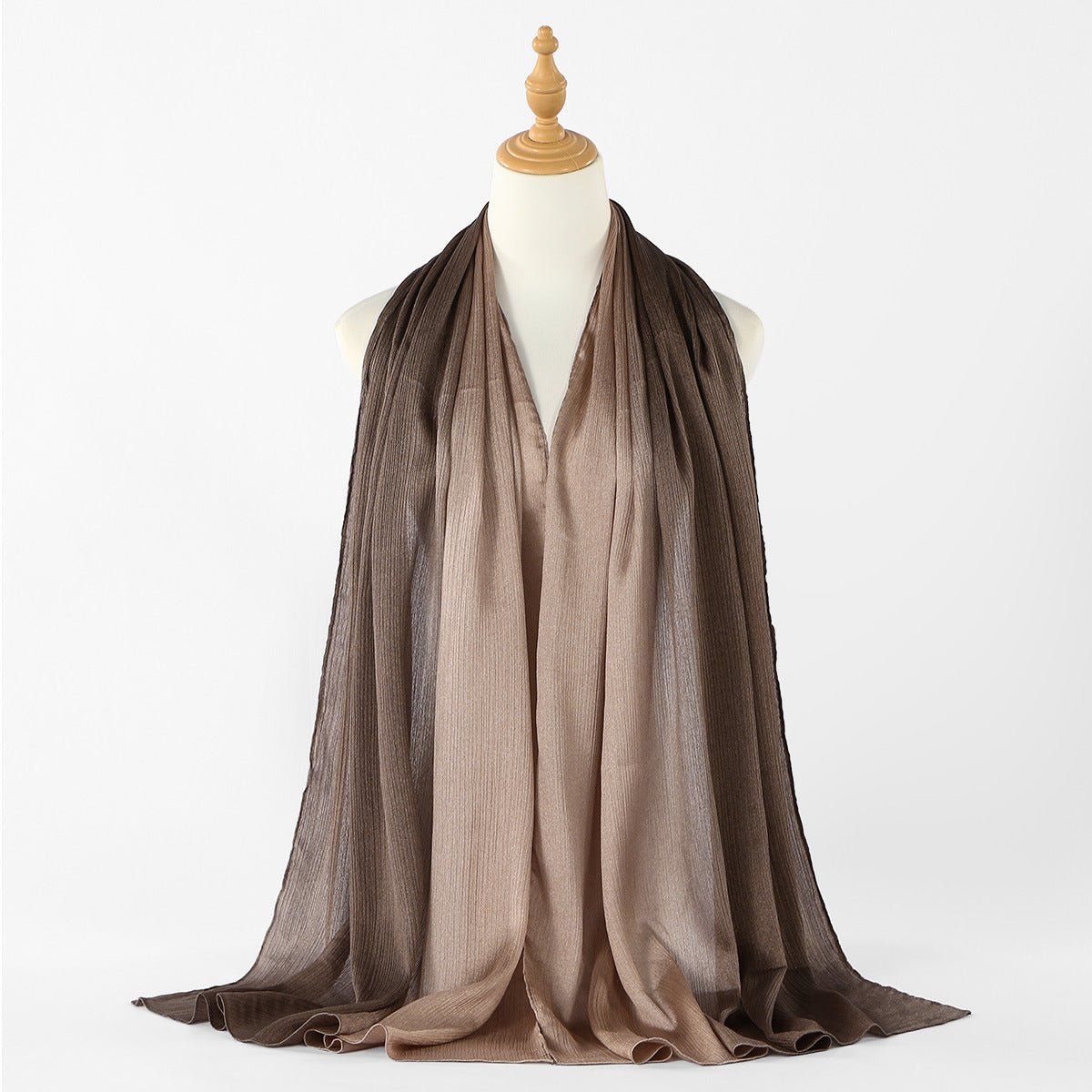 Foulard Hijab Texture Froissée Dégradé (MH253)
