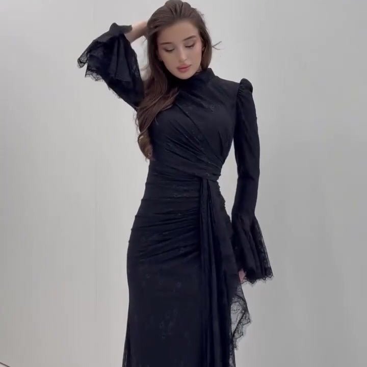 Robe Longue Ornée de Sequins (MS282)