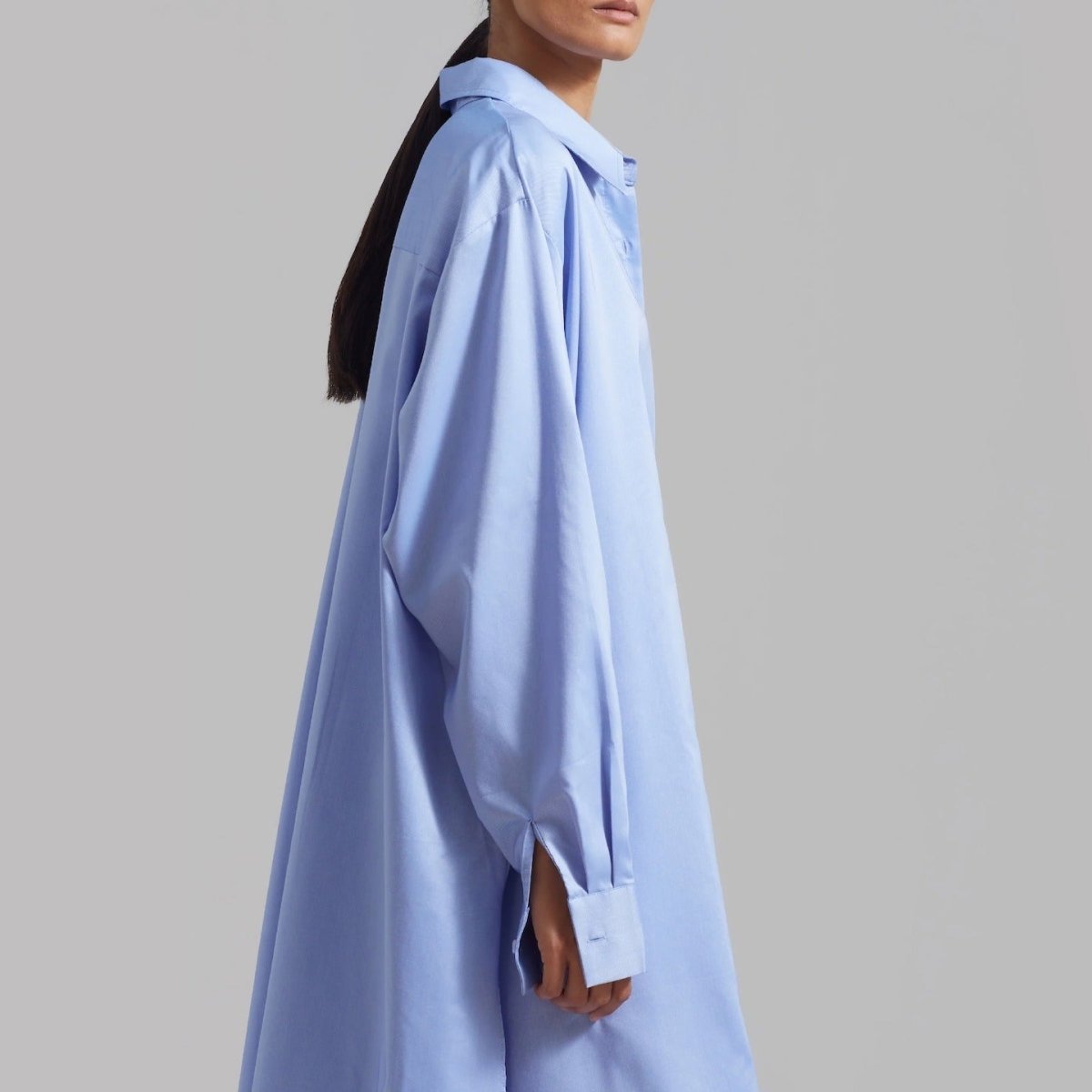 Robe-chemise oversize avec fentes latérales (MS332)