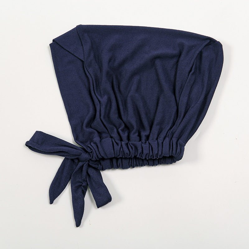 Bonnet hijab en coton mercerisé premium à bandes croisées avec bord ajustable (MH116)