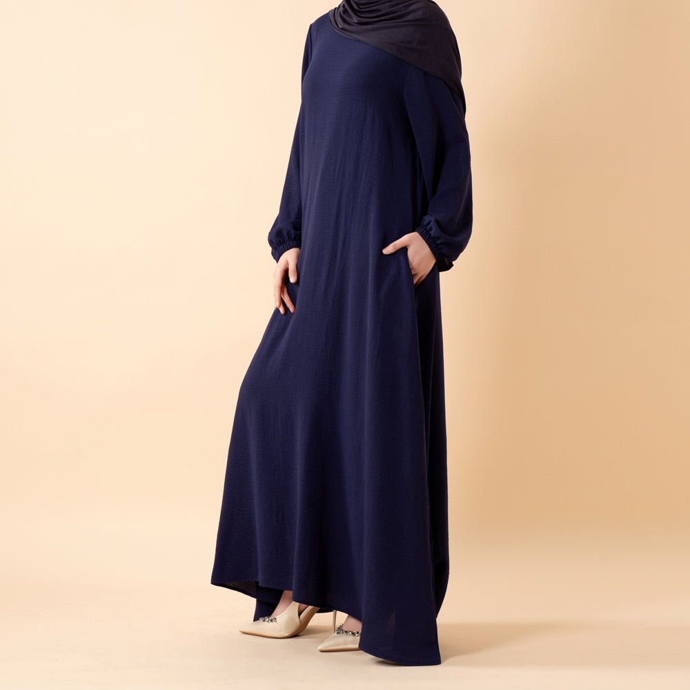Robe Maxi Essential Flow en Crêpe avec Poches (UKMA385)