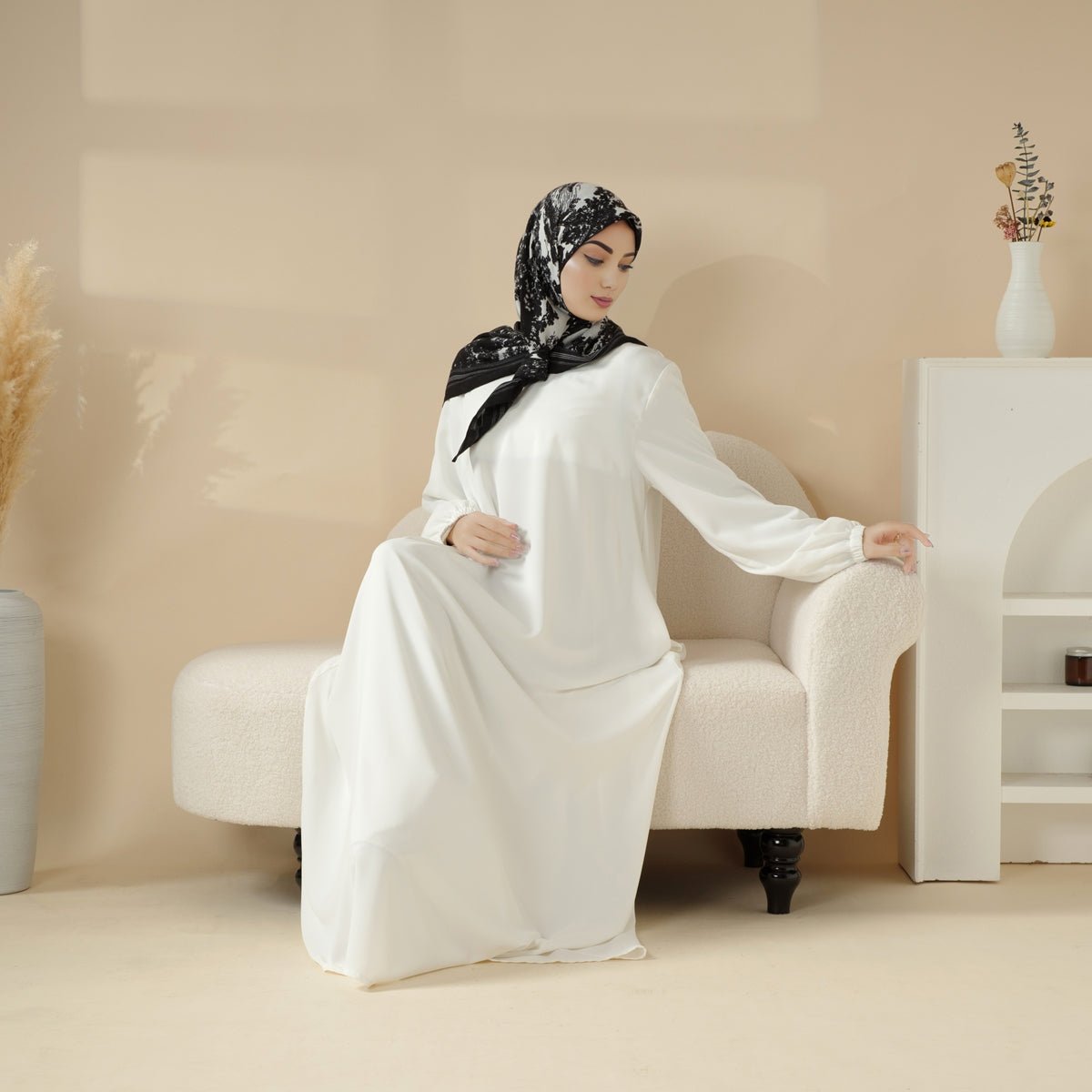 Abaya coupe parapluie essentielle premium à poches polyvalentes (MA113)