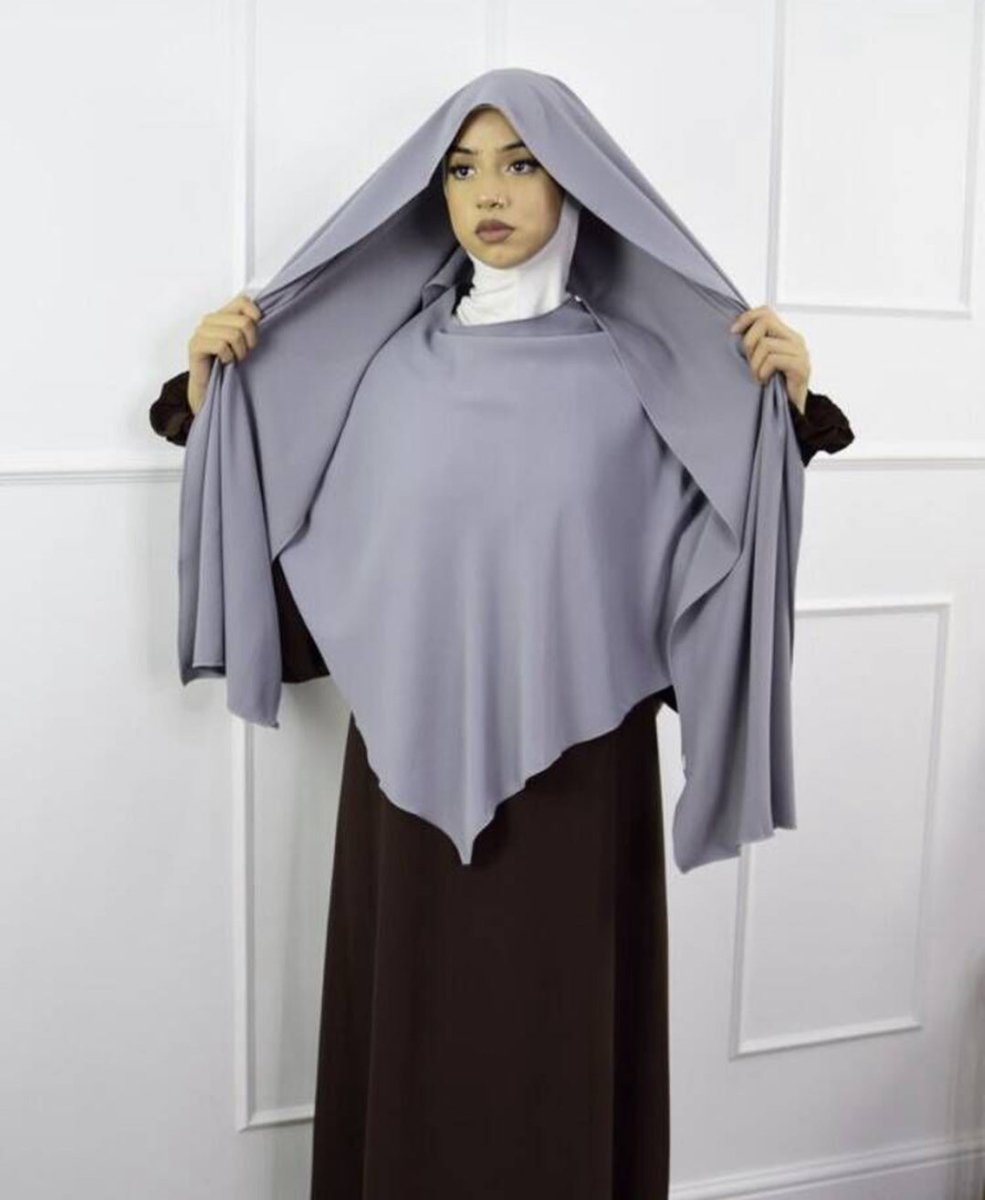 Hijab Châle Fashion à Simple Épaisseur avec Écharpe (MH082)