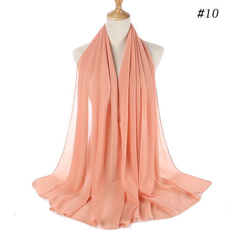 MH089 Hijab Bubble en Mousseline Perlée