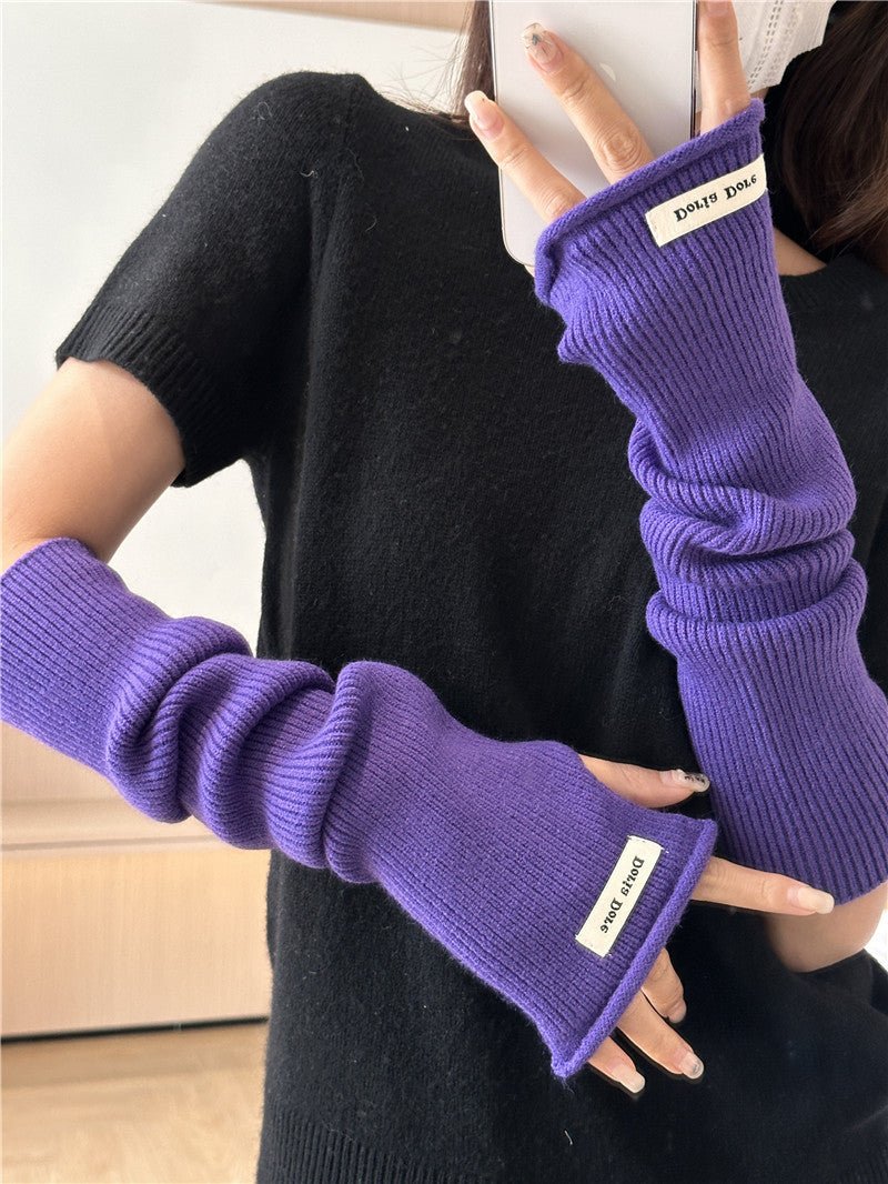 **Manches en Maille Cascadantes – Élégance Cosy pour un Style Superposé** (MAC312)