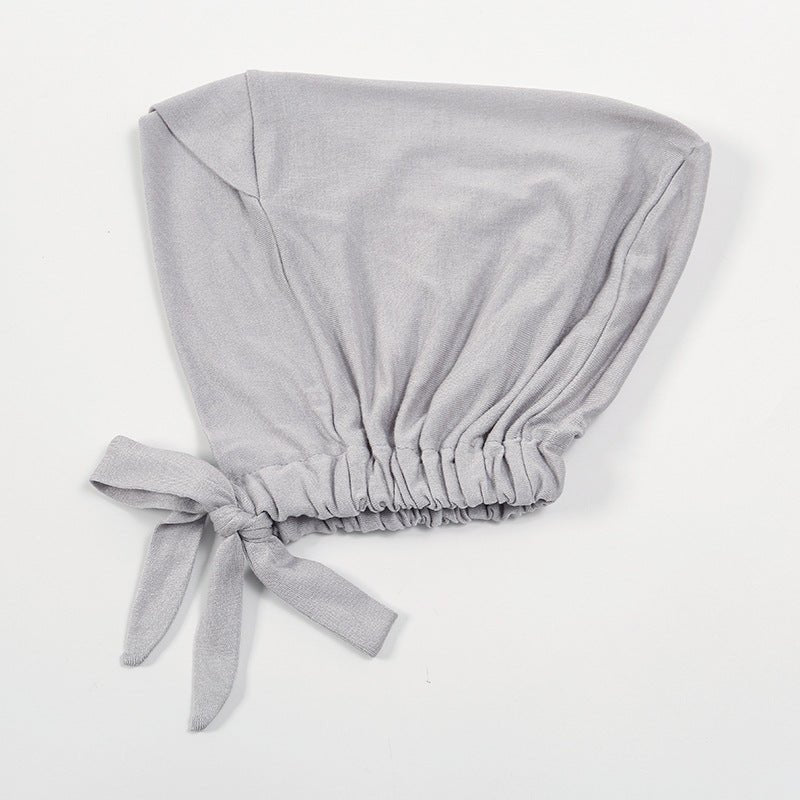 Bonnet hijab en coton mercerisé premium à bandes croisées avec bord ajustable (MH116)
