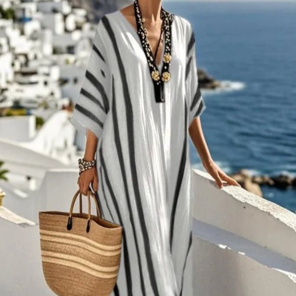 Robe Kaftan Maxi Imprimée (MS419)
