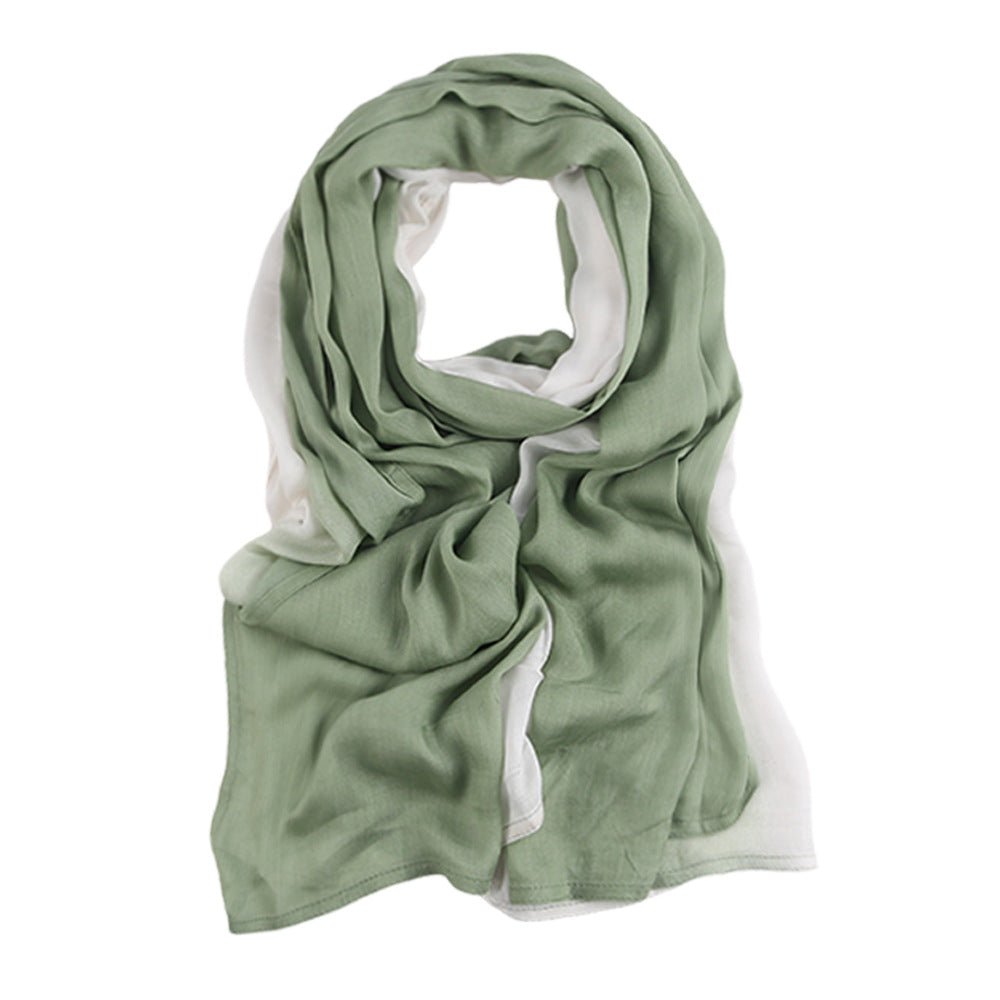 Collection de foulards en coton premium Hijab dégradé (MH123)