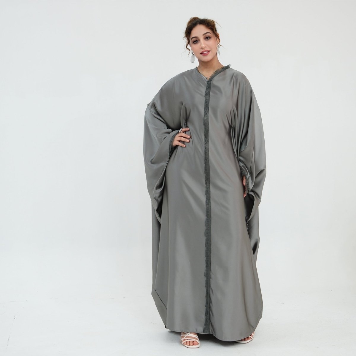 Abaya Papillon à Manches Chauve-Souris (MA442)
