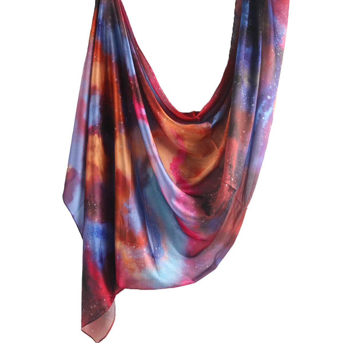Foulard Hijab en Soie Imprimé Marbre (MH209)