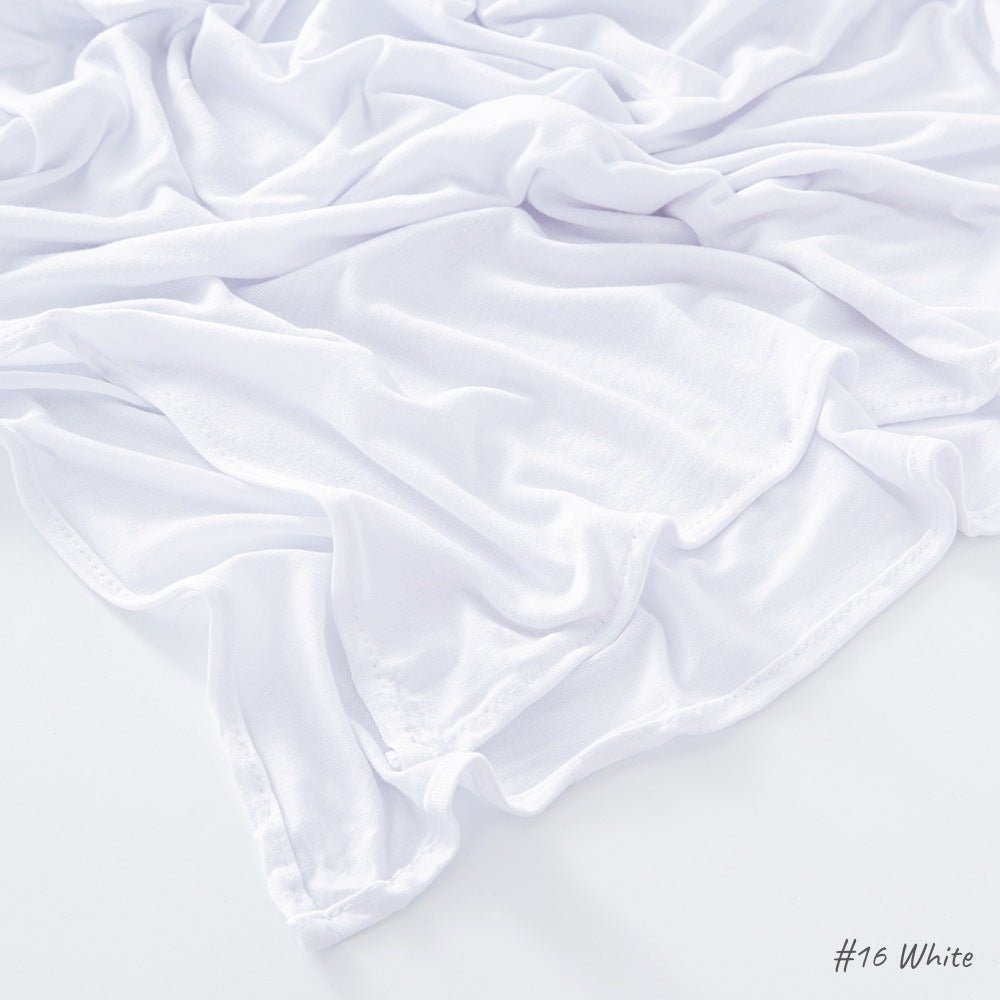 Hijab en Coton Mercerisé Jersey Bouclé Angle Droit, Haute Qualité, Respirant (MH068)