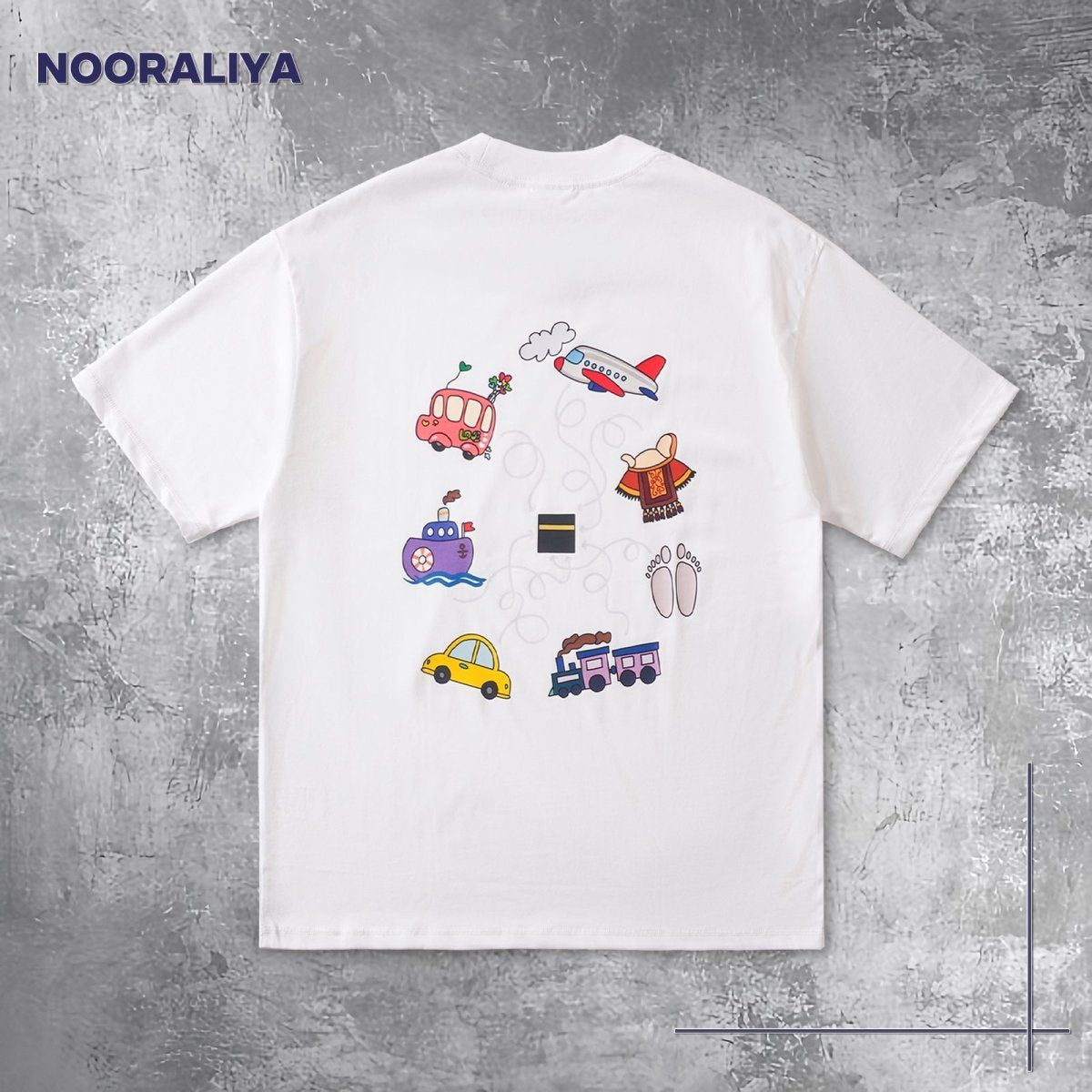 T-shirt à manches courtes au design artistique islamique (MS182)