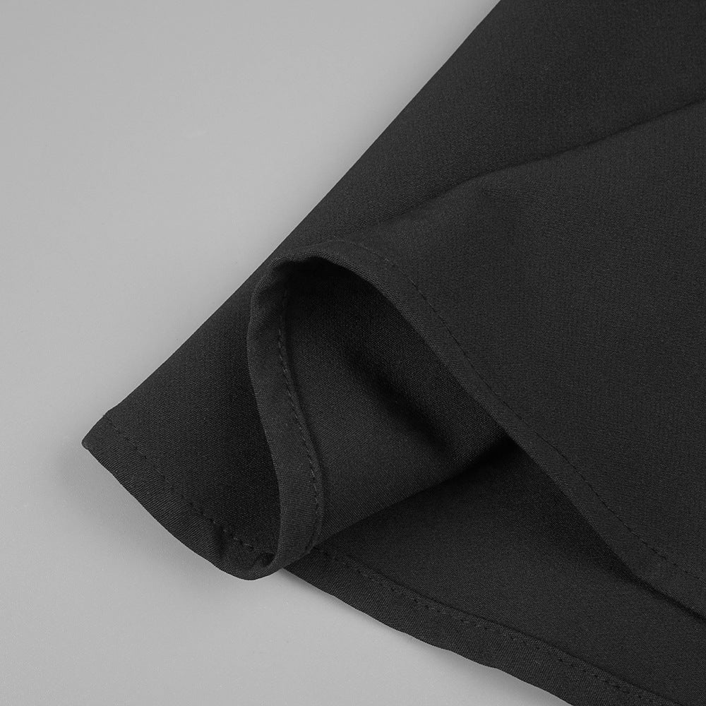 Robe Maxi Ajustée Sans Manches Minimaliste (MS382)