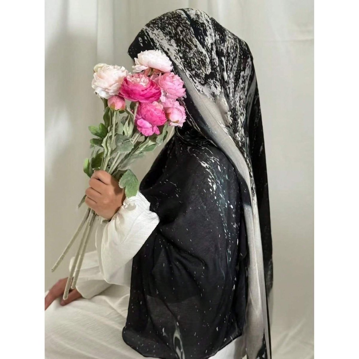 Hijab Marbré Aquarelle Bohémien (MH124)
