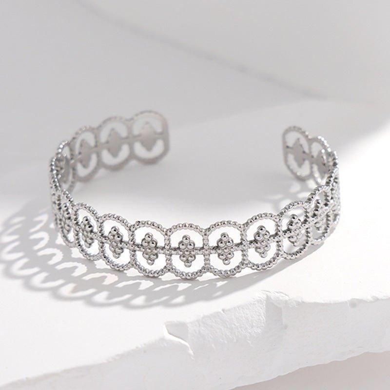 Bracelet ajustable MAC143 en acier titane, couleur inaltérable