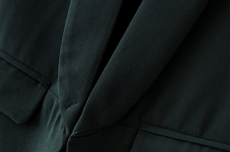 Blazer à manches froncées | Veste longue à manches trois-quarts (MS241)