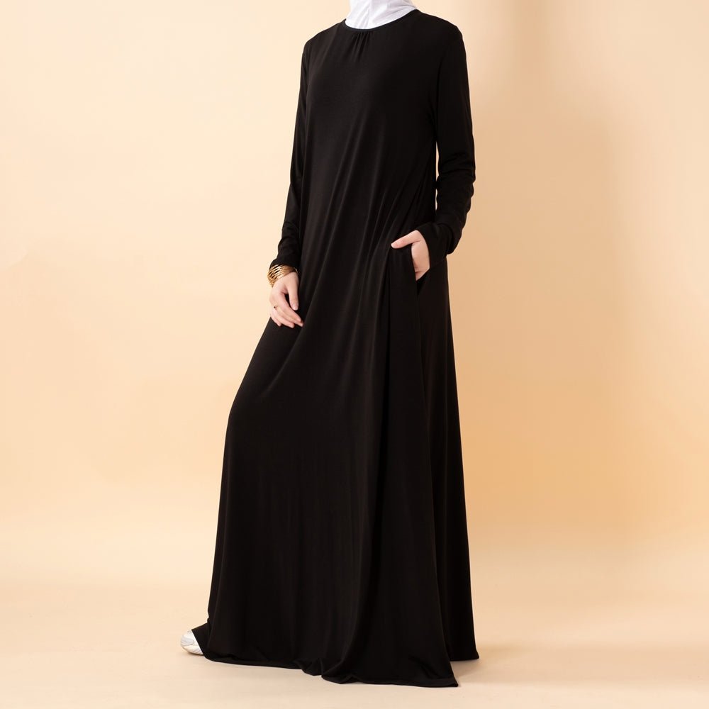 Robe évasée Premium Lenzing™ Modal en Natural Stretch (MA357)