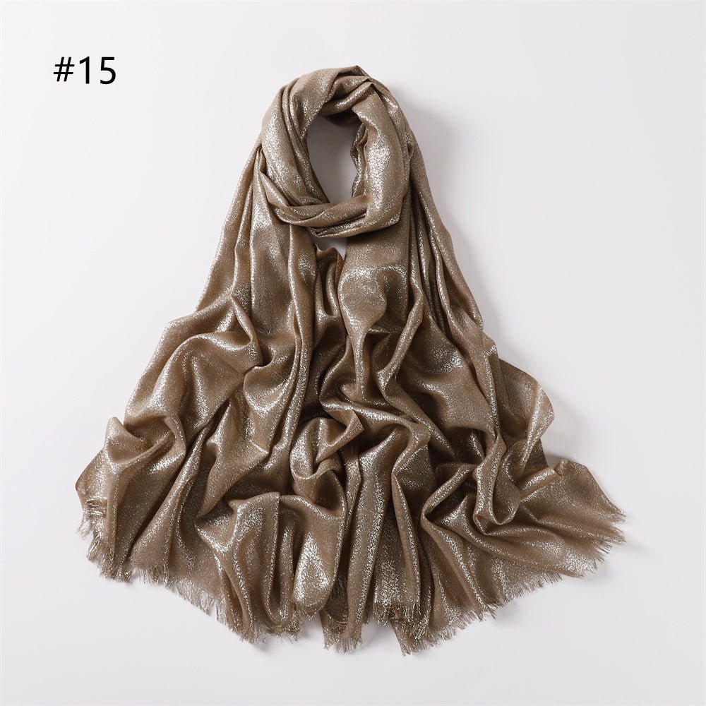 Hijab en Soie Artificielle Brillante Shining (MH100)